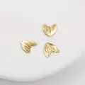 14K gold-filled 3D mermaid tail charm pendant for DIY jewelry making - Small Fish Tail Pendant / 16x16mm (0.8mm Hole)
