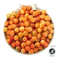 8mm colorful marbled acrylic round beads with 1.5mm hole for DIY jewelry bracelet making - 8mm Diameter (1.5mm Hole) / Orange Yellow