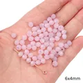 Premium 6x4mm pink faceted rondelle glass beads for DIY jewelry making and bracelets - 20 Pieces Pack / Pink (6x4mm Rondelle Bead)