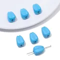 Perles en acrylique bleu clair en forme de tulipe pour la création de bijoux faits main - Muguet Bleu Uni