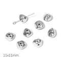 11x11mm irregular silver CCB plastic spacer beads for DIY handmade jewelry making accessories - Style #03 / 20 Pieces Set