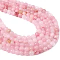 Perle rotonde in giada persiana sintetica rosa chiaro per gioielli fai-da-te - 8mm (Foro 1mm, circa 50 pezzi) / Rosa chiaro