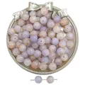 Vintage Glasperlen rund mit Goldflecken für DIY Schmuckherstellung und Handwerk - 20 Stück/Packung (10mm) / Gebrochene Jade Goldstaub Farbe 11