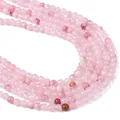 Eleganti perle tonde in giada persiana rosa sintetica per la creazione di gioielli fai da te. - 4mm (Foro 0.6mm, circa 90 pezzi) / Rosa chiaro