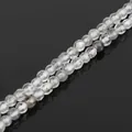 High-quality faceted clear natural stone beads for handmade DIY jewelry accessories - Diameter 4mm Length 38cm Approx 93 Beads/Strand / Natural Cloud Crystal