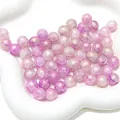 Rosa 10mm Glasperlen mit Crackle-Effekt und Goldpuder für DIY-Schmuckherstellung Handwerk - 20 Stück/Packung (10mm) / Aurora Blau Farbe 3