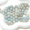 10mm hellblaue halo-gefärbte Glas-Crackle-Perlen mit Goldpulver für DIY-Schmuck - 20 Stück/Packung (10mm) / Aurora Blau Farbe 8