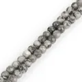 High-quality faceted gray mottled natural stone beads for DIY jewelry making accessories - Diameter 4mm Length 38cm Approx 93 Beads/Strand / Map Stone