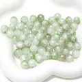 10mm hellgrüne Crackle-Glasperlen mit irisierendem Goldpulver für die Schmuckherstellung - 20 Stück/Packung (10mm) / Aurora Blau Farbe 10