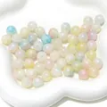 10mm bunte Crackle-Glasperlen mit irisierendem Aura-Finish für DIY-Schmuckbasteln - 20 Stück/Packung (10mm) / Aurora Blau Farbe 11