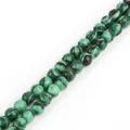 Faceted green and black stone beads for DIY jewelry making accessories and crafts - Diameter 4mm Length 38cm Approx 93 Beads/Strand / Synthetic Dyed Green Peacock