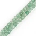 Premium light green faceted natural stone beads for DIY handmade jewelry making accessories - Diameter 4mm Length 38cm Approx 93 Beads/Strand / Natural Green Aventurine