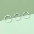 White coated iron jump rings for DIY jewelry making and keychain accessory parts - 10mm (10g/Pack Approx. 55pcs) / White
