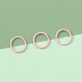 Three light pink matte iron jump rings for DIY handmade jewelry crafts and keychains - 10mm (10g/Pack Approx. 55pcs) / Pink