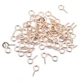Lot de pitons à vis en or rose pour la fabrication de bijoux DIY et pendentifs perles - Pitons à Vis / 200 Pièces/Paquet (4x8mm) / Or KC