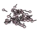 Vis à piton en fer bronze antique pour la fabrication de bijoux DIY et perles - Pitons à Vis / 200 Pièces/Paquet (4x8mm) / Cuivre rouge antique