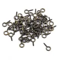 Petites vis à œillet en fer fini bronze pour accessoires de bijoux faits main DIY - Pitons à Vis / 200 Pièces/Paquet (4x8mm) / Bronze Antique