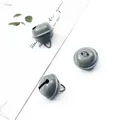Set di dieci campanelli in metallo grigio per gioielli fai-da-te e addobbi natalizi - Confezione da 10 / Grigio