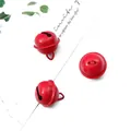 Campanelli in ferro verniciato rosso vivace per decorazioni natalizie e portachiavi fai-da-te - Confezione da 10 / Rosso