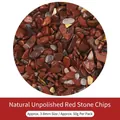 Natural red jasper crushed stones 3-8mm for DIY jewelry making and decorative crafts - 50g Pack / Natural Red Jasper