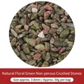 Natürliche grün-rosa unpolierte Bruchsteine für DIY Schmuckherstellung 3-8mm 50g - Unakit