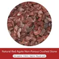 Natürliche rote Achat Splitter ungebohrt 3-8mm für DIY Schmuckbasteln 50g pro Beutel - Natürlicher Roter Achat