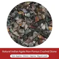 Natürliche indische Achat-Bruchsteine für DIY-Schmuck, 50 g pro Packung - Natürlicher indischer Achat