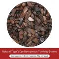 Natürliche polierte Tigerauge-Bruchsteine 3-8 mm Größe für DIY handgefertigten Schmuck Zubehör - Natürliches Tigerauge