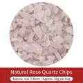 Natürliche rosa Rosenquarz-Bruchsteine 3-8mm für die DIY-Schmuckherstellung und Zubehör - Natürlicher Rosenquarz