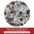 Natürlicher schwarzer Rutilquarz, porenfreie Bruchsteine 3-8mm für DIY-Schmuckherstellung - Natürlicher Schwarzer Rutilquarz