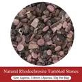 Natürliche rosa Rhodochrosit-Bruchsteine, 3-8 mm, 50g-Packung für DIY-Schmuckherstellung. - Natürlicher Rhodonit