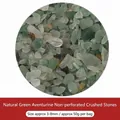 Natürliche grüne Aventurin-Bruchsteine ohne Loch 3-8mm für die DIY-Schmuckherstellung - Natürlicher Grüner Aventurin