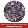 Natürliche violette Amethyst-Kristallsteine für DIY-Schmuckherstellung, 3-8mm - Natürlicher Amethyst