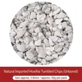 Naturweißes Howlith-Steinsplitter, 3-8 mm Trommelsteine für DIY-Schmuck, 50-g-Packung. - Natürliches Importiertes Weißkiefernholz