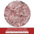 Natürliche wassermelonenrote Bruchsteine für DIY, ohne Loch, 3-8mm, 50g Packung - Synthetisches Wassermelonenrot