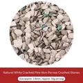 Natürliche weiße Türkis-Bruchsteine ohne Bohrung für DIY-Schmuck, 3-8 mm, 50 g pro Packung - Synthetischer weißer Burst-Stein