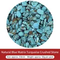 Natürliche blaue Türkis-Steinsplitter, 3-8mm, 50g Packung für DIY-Schmuckherstellung - Synthetischer blauer Burst-Stein