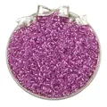 Purple silver-lined glass seed beads for DIY jewelry making accessories variant - Silver Rose Purple
