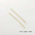 High-quality gold filled extender chain for jewelry DIY crafts with a 60mm total length - Extender Chain (14K Gold Filled) / 6cm/1 Piece