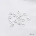 High-quality 6mm silver spring ring clasps for DIY jewelry making and necklace repair - Spring Ring Clasp / 6mm (1 Piece) / Thick Silver
