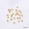 3.2mm 14K gold-plated jewelry crimp beads for DIY bracelet making - Crimp Bead / 1 Piece / 14K Gold