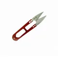 Hochwertige rote Fadenschere in U-Form für DIY-Schmuck und Nähprojekte aus Metall - Schere / 1 Stück