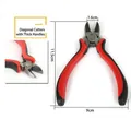 Profi 11,5 cm Seitenschneider für DIY Schmuckherstellung mit ergonomischem rot-schwarzem Griff - Seitenschneider / 11.5cm
