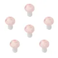 Handmade pink mushroom glass beads charms for DIY jewelry making accessories and crafts - Pink