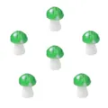 Green mushroom glass beads for DIY jewelry making and craft supplies. - Green