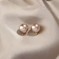 Elegant champagne gold twin pearl waist cinching pin for dresses and cardigans - S / Champagne