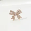 Eleganter goldener Schleifen-Brosche mit funkelnden Strasssteinen für Damenbekleidung - Vollbesetzter Strass Schleife Stil (ae2321321)