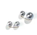 Elegant grey faux pearl waist tightener pins for clothing adjustment and styling - L / Gray
