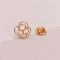 Eleganter goldener hohler Blumen-Mini-Broschen-Pin für Anti-Expositions-Kleidung - Hohler Fünfblättrige Blume Stil (A11-109)