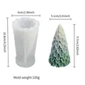Detaillierte Größenangaben für Weihnachtsbaum-Silikonform und fertiges Kerzenprodukt - Hängende Kiefer Weihnachtsbaum (JZB-0042)